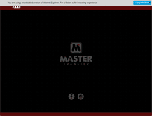 Tablet Screenshot of mastertransfer.com.br